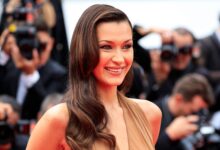Bella Hadid wore a see-through dress made from underwear to Cannes