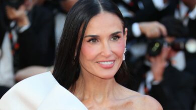 See Demi Moore's bow-front dress at Cannes
