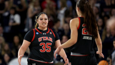 Man admits to racial harassment of Utah State's NCAA women's basketball team in Idaho : NPR