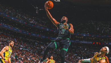 The Celtics beat the Pacers behind Jaylen Brown's 40 points to take a 2-0 lead in the East