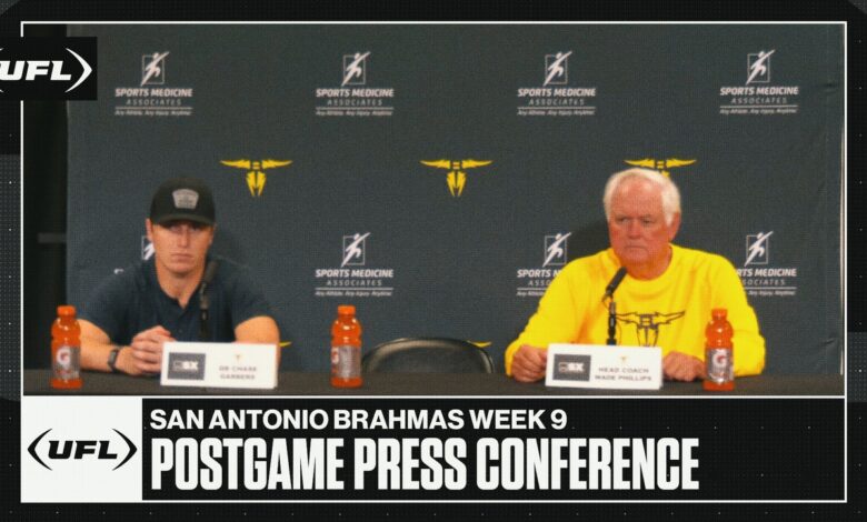 San Antonio Brahmas Week 9 postgame press conference