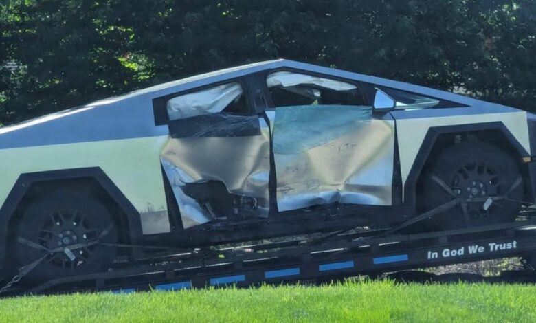 Tesla Cybertruck is crash tested in the real world