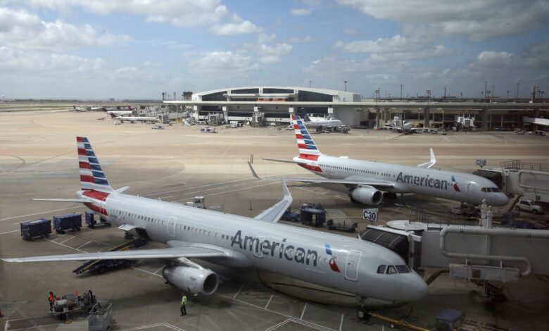 American Airlines faces discrimination lawsuit after removing 8 black men from flight : NPR