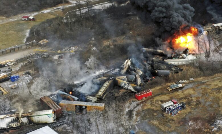 Norfolk Southern to pay millions of dollars in compensation after train derailment in Ohio : NPR