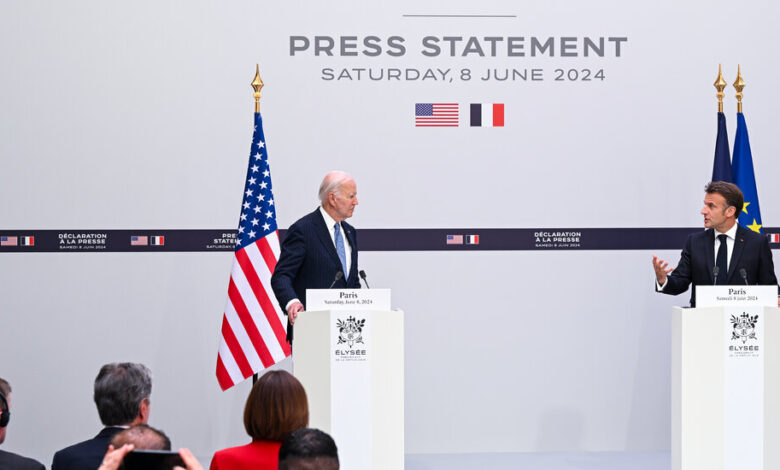 Biden and Macron spoke together, without mentioning the discord in Gaza