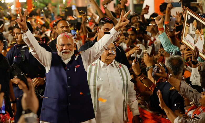 The Indian election results dealt a strong blow to Mr. Modi's economic and political plans