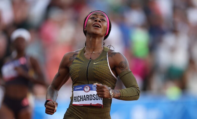 Sha'Carri Richardson sprints to US Olympic team after winning 100 in 10.71 seconds