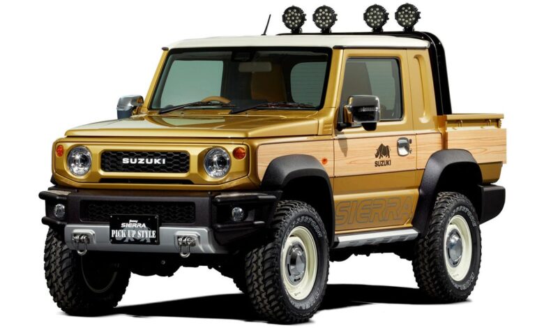 There will be a super cute Suzuki Jimny pickup truck and a hybrid car too