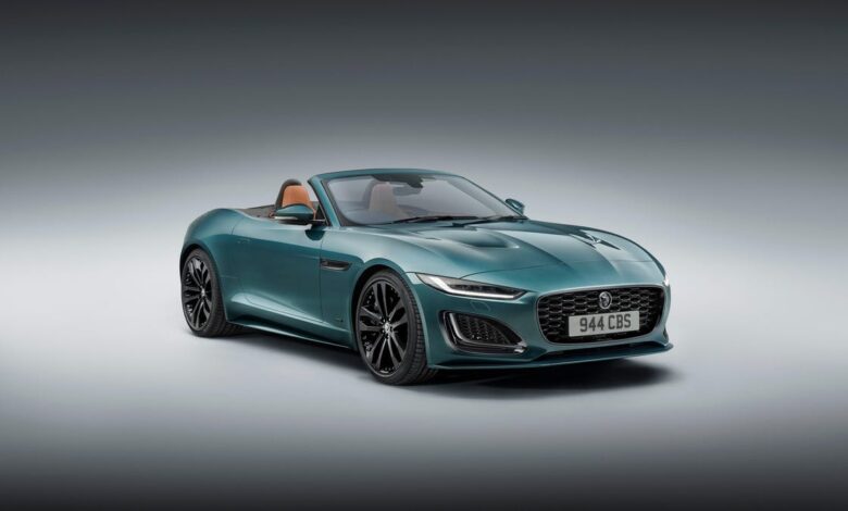 Jaguar's last F-Type is brought into the museum, celebrating 50 years of sports cars