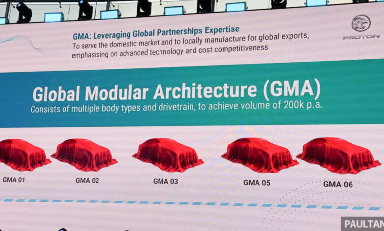 Proton umum Global Modular Architecture (GMA) – platform model generasi baharu ICE, PHEV dan EV