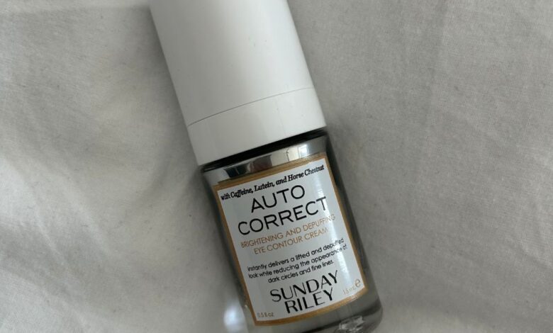 Honest review of Sunday Riley Auto Correct Eye Cream