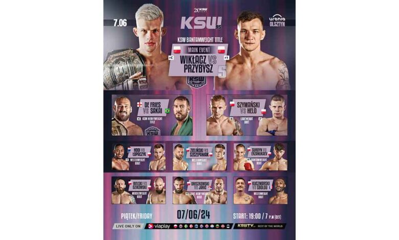 Philip De Fries vs Augusto Sakai full fight video KSW 95 poster