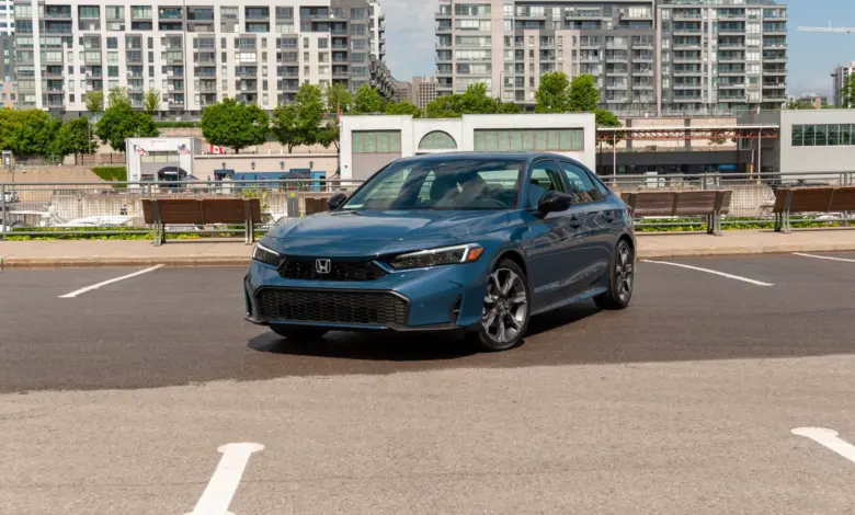 The 2025 Honda Civic Hybrid achieves the same fuel economy as the Prius