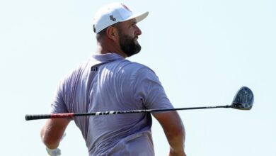 Jon Rahm withdrew from LIV Houston a week before the US Open at Pinehurst with an apparent leg injury