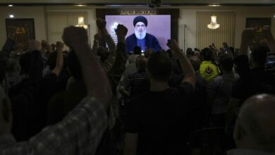 Hezbollah leader Hassan Nasrallah warns Israel of costs of war in Lebanon : NPR