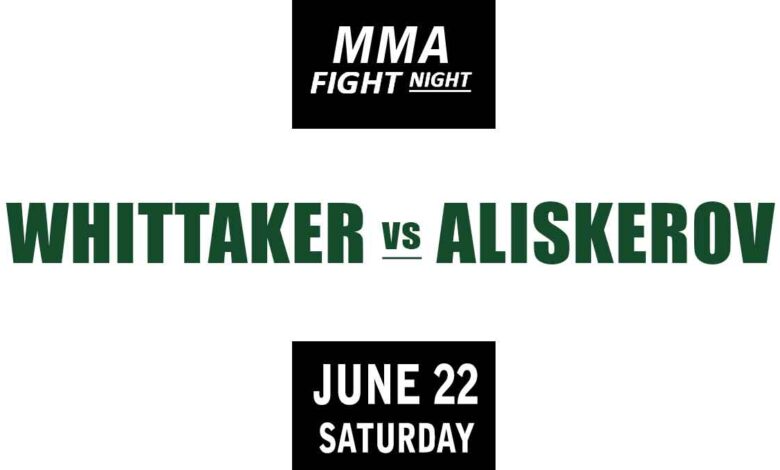 Robert Whittaker vs Ikram Aliskerov full fight video UFC on ABC 6 poster by ATBF
