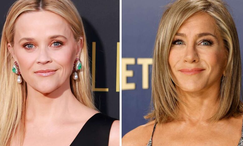 Reese Witherspoon and Jennifer Aniston pair up in easy-to-wear summer basics