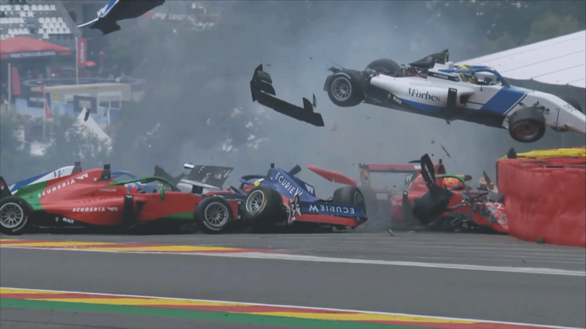 These are the crashes that will haunt racing fans forever.