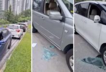 Car window shattered at Awan Besar LRT this week - police have received six reports, investigating the incident