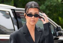 Kourtney Kardashian's Flats Are the Antithesis of the Trend