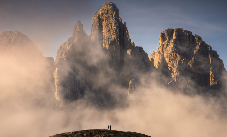 Stunning view of the Dolomites
