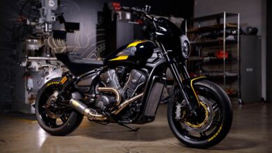RSD builds an Indian Scout for Twenty One Pilots drummer