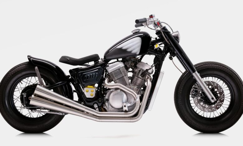Black Steed: A stunning Honda Shadow bobber from Indonesia