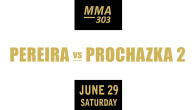 Alex Pereira vs Jiri Prochazka 2 full fight video UFC 303 poster by ATBF