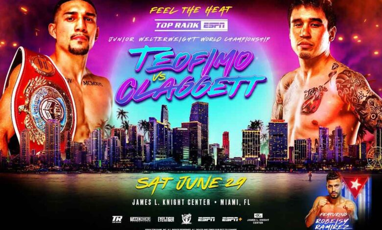 Teofimo Lopez vs Steve Claggett full fight video poster 2024-06-29