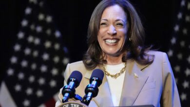 Harris calls herself a motivated underdog at Massachusetts fundraiser: NPR