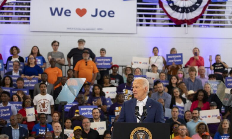 Biden punches Trump and the press and lays out 100-day plan: NPR