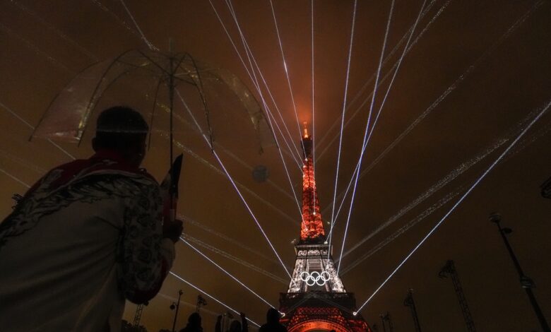 Photos from Paris Olympics opening ceremony : NPR