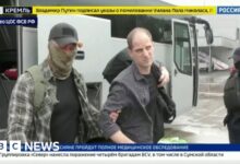 Russian TV shows prisoners being released onto plane after exchange