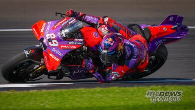 Recapping the MotoGP/2/3 action from Silverstone on Friday