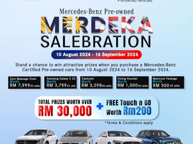 Mercedes-Benz Pre-owned Merdeka Salebration by Hap Seng Star – prizes over RM30k, starts tomorrow!