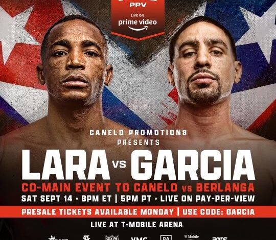 Still related: Erislandy Lara-Danny Garcia Prepare for WBA Title Fight