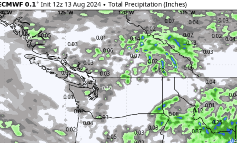 British Columbia floods and cooler-than-normal August