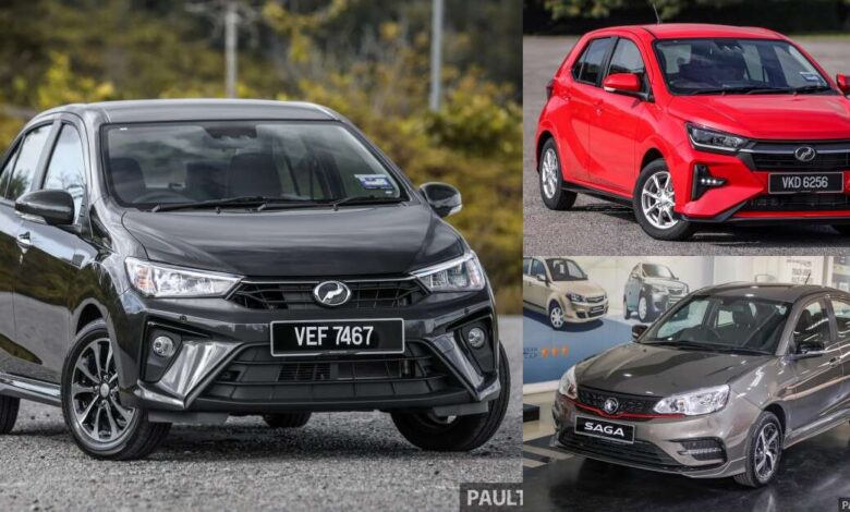 A-segment car sales in Malaysia - see how Perodua Axia, Bezza and Proton Saga compare