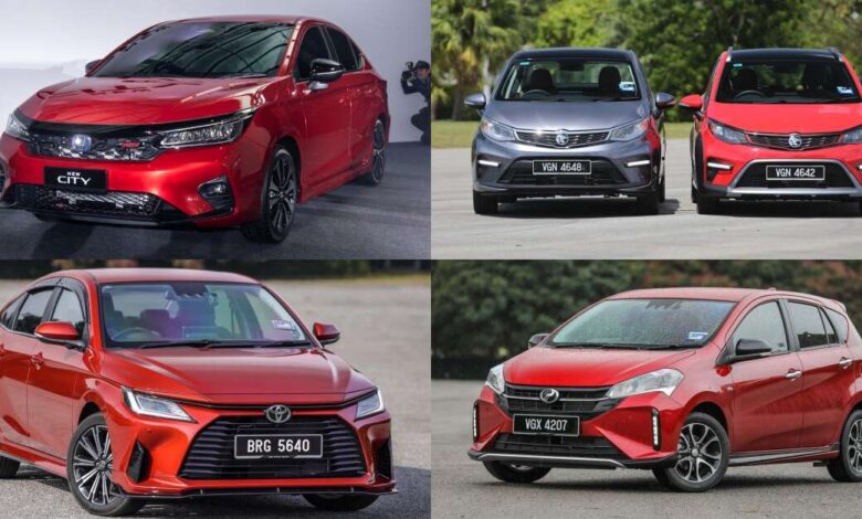 Perodua Myvi is the king of B-segment sales in Malaysia; Toyota Vios/Yaris leads Honda City Sedan/Hatchback