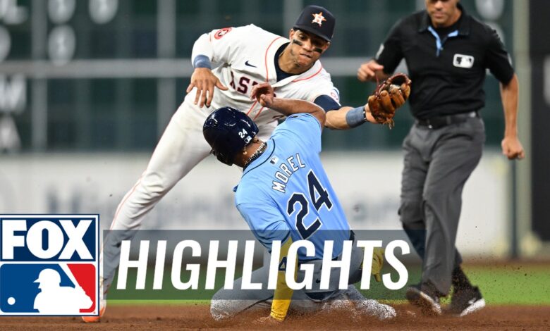 Rays vs. Astros Highlights