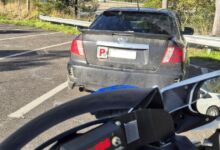 P-plater driver's Subaru Impreza crashes while trying to flee police