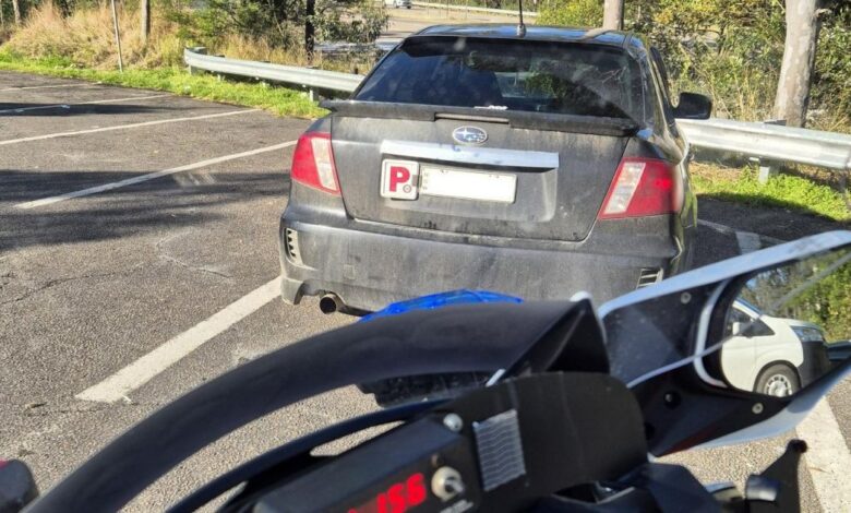 P-plater driver's Subaru Impreza crashes while trying to flee police