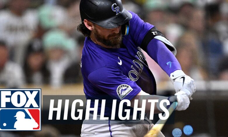 Rockies vs. Padres Highlights