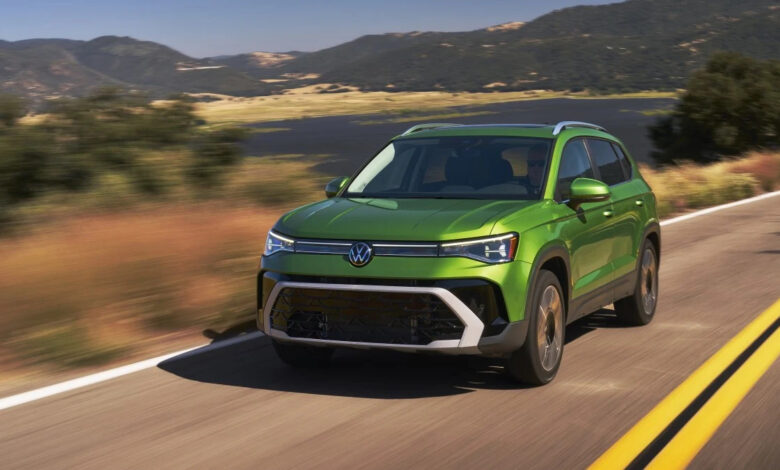 VW Taos 2025 has changes in style, increased capacity