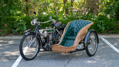 Would you like to come with me on the rattan tricycle?