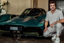 Fernando Alonso received an Aston Martin supercar, smiled when he heard the car was broken