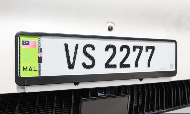 JPJePlate for EVs launched – Euro-style embossed design with Malaysia flag, embedded RFID, RM98