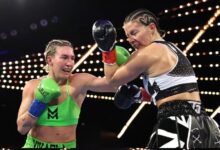 Mikaela Mayer-Sandy Ryan's brilliant fight was marred by pre-fight paint attack with Ryan