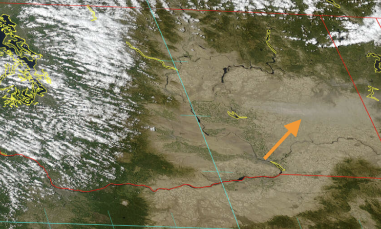 Dust storm hits eastern Washington