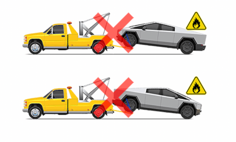 Towing a Cybertruck incorrectly could cause it to explode